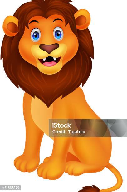 Funny Lion Cartoon Stock Illustration - Download Image Now - Animal,  Animals In The Wild, Cartoon - iStock