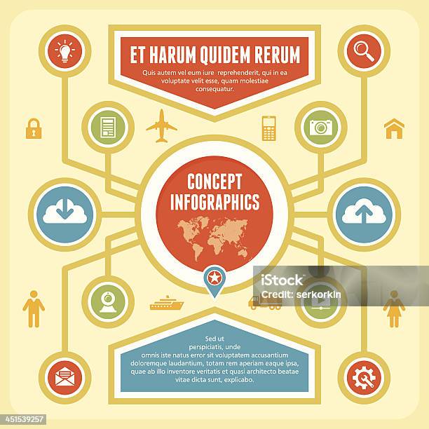 Infographic Concept Stock Illustration - Download Image Now - Abstract, Business, Camera - Photographic Equipment