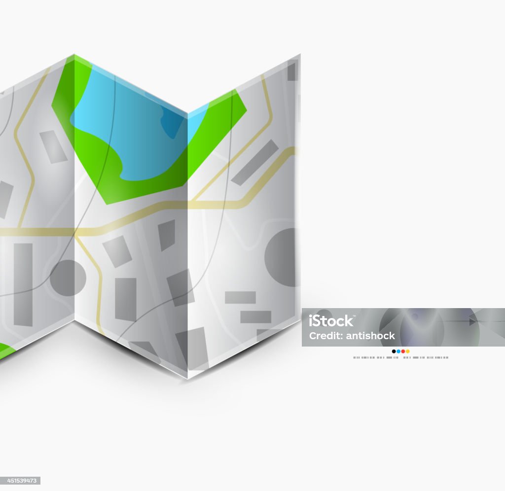 ベクトルロードマップの背景 - 3Dのロイヤリティフリーベクトルアート