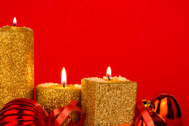 istock Christmas Candles and Baubles 451552577