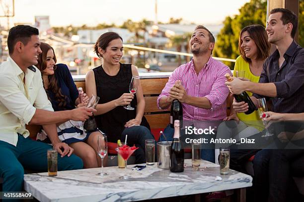 Popping Up Some Champagne Stock Photo - Download Image Now - Champagne Cork, Friendship, 20-29 Years
