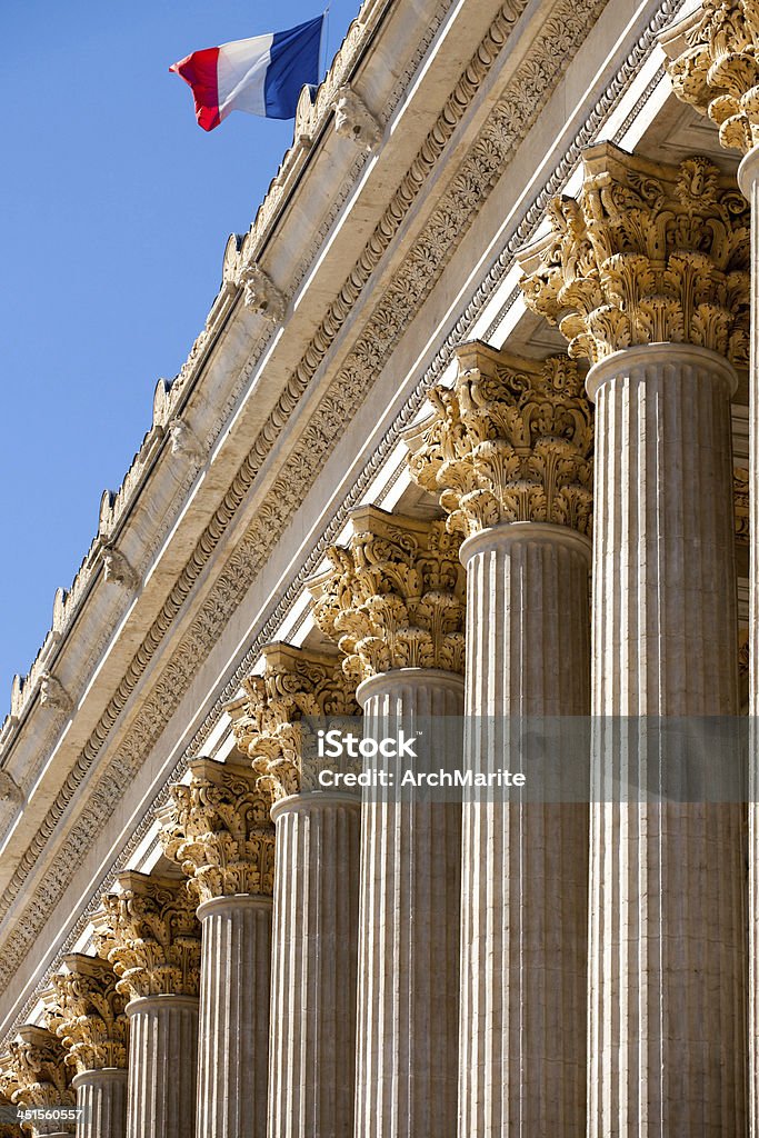 Ancien Palacio de Justicia-Lyon, Francia - Foto de stock de Columna arquitectónica libre de derechos