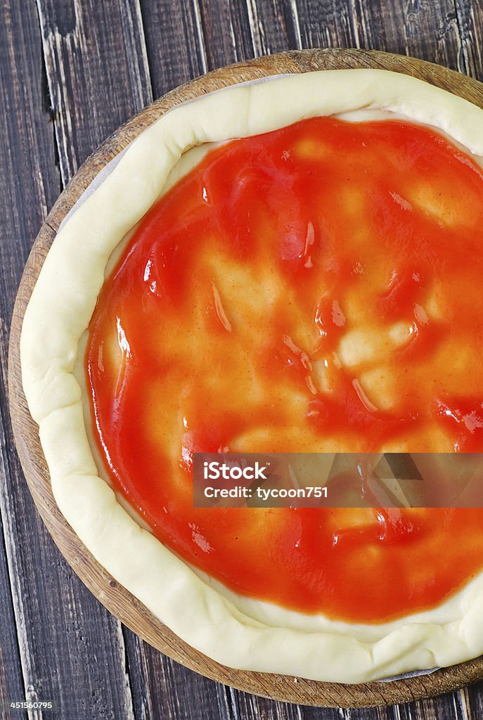 pizza pizza on board Pasta Stock Photo