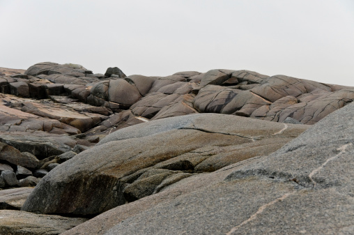 Bed Rock formations at Peggy's Cove, Nova Scotia, Canada