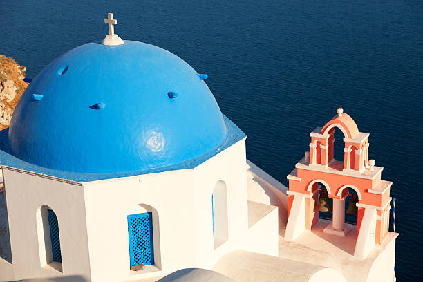 oia, santorini - greek islands greece day full frame imagens e fotografias de stock