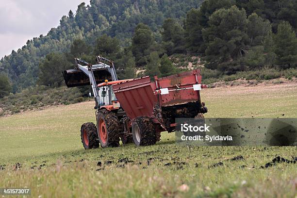 Tractor Stock Photo - Download Image Now - Fertilizer, Compost, Machinery