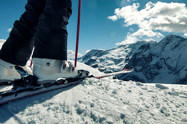 istock Close up of ski and boots 451573289