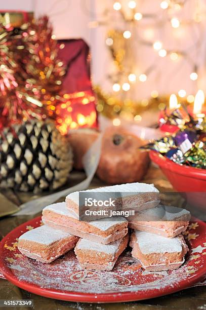 Pink Christmas Biscuits Stock Photo - Download Image Now - Afternoon Tea, Biscuit - Quick Bread, Christmas