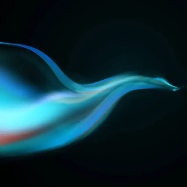 Vector illustration of Blue smoke background