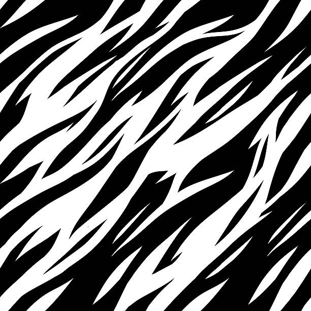 Abstract print animal monochrome seamless pattern Abstract print animal monochrome seamless pattern - vector artwork tiger stripes stock illustrations
