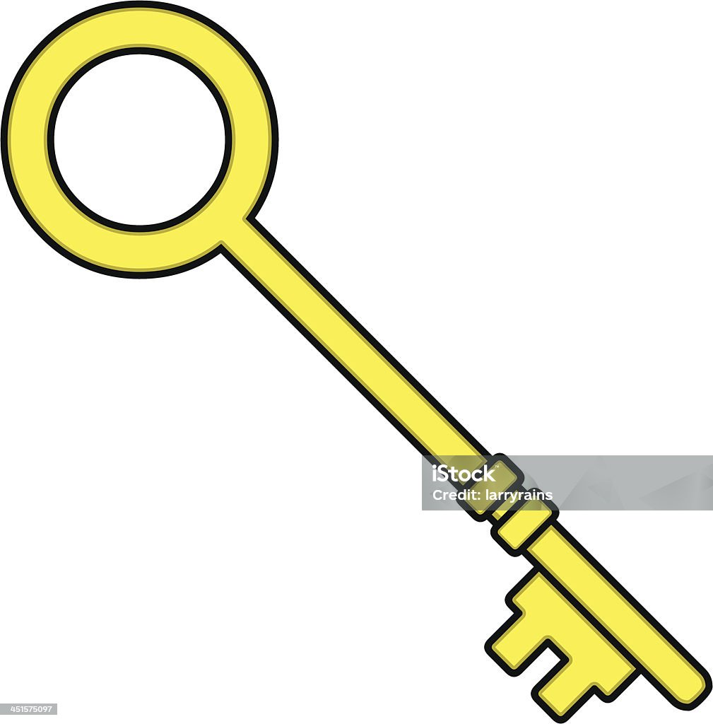 Key - clipart vectoriel de Cartoon libre de droits