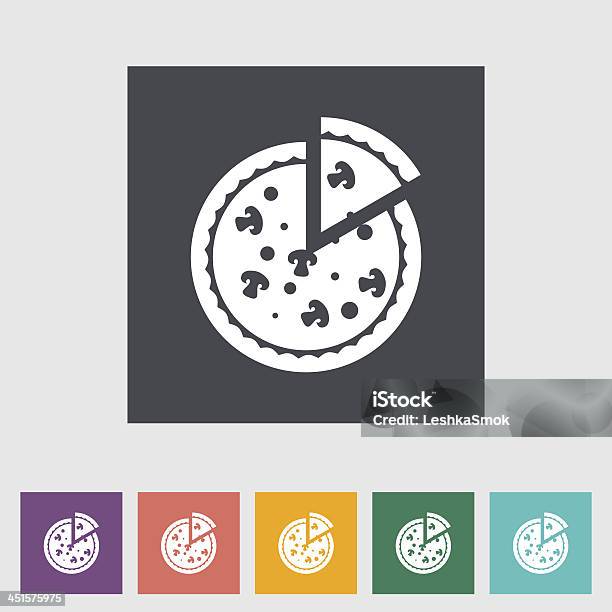 피자 플랫 아이콘 0명에 대한 스톡 벡터 아트 및 기타 이미지 - 0명, 가지 토마토 피자, 건강에 좋지 않은 음식