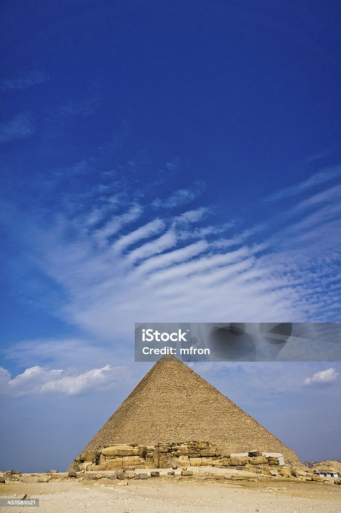Pyramid of Khafre in Giza, Egypt Africa Stock Photo