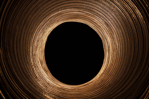 Illuminated pipe stock photo