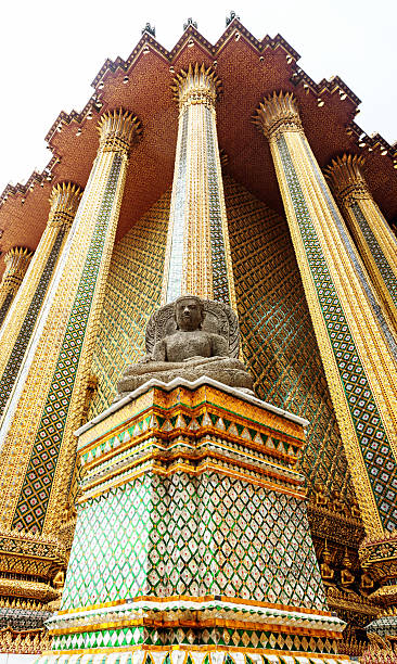 istock Stone statue of a Buddha in Thailand. 451589863