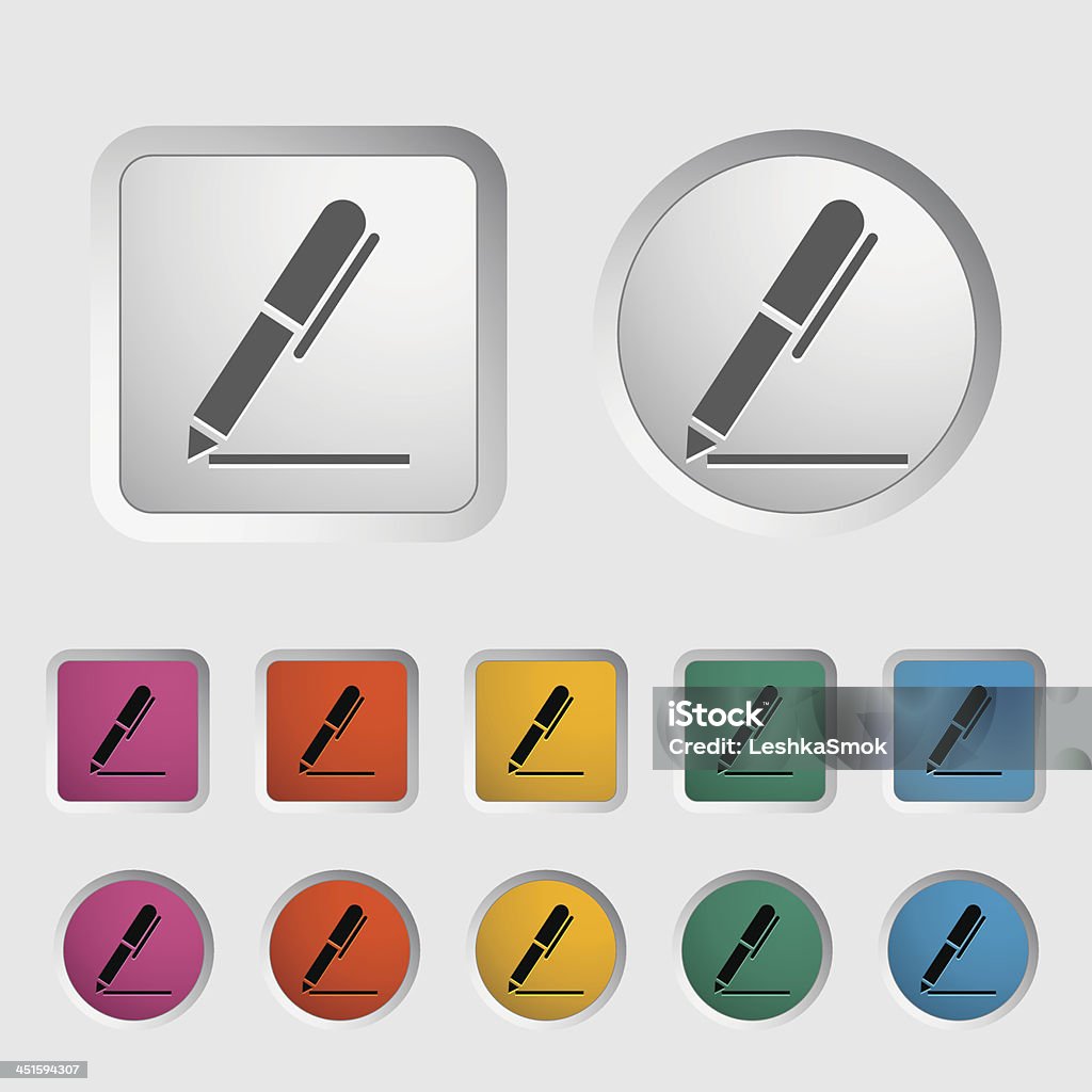 Notizen single-Symbol. - Lizenzfrei Ausrüstung und Geräte Vektorgrafik