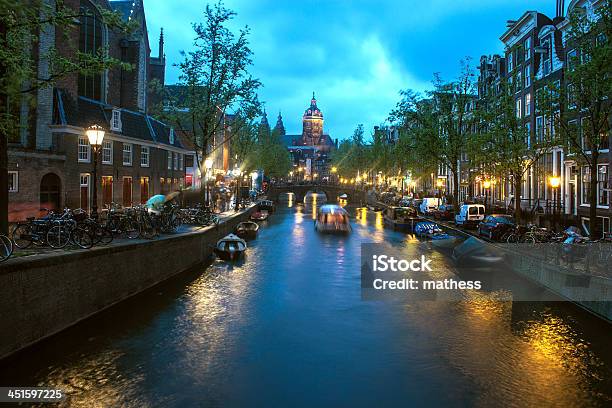 Canal In Amsterdam Stock Photo - Download Image Now - Amsterdam, Ancient, Architecture
