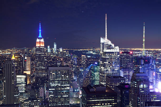 istock Manhattan in New York City at night 451600351