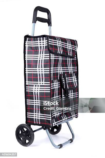 Shopping Trolley Bag Stock Photo - Download Image Now - Bag, Blue, Box - Container