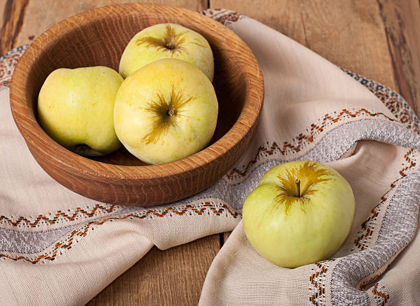 Antonovka apples stock photo