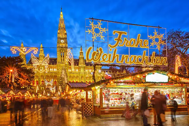 Photo of Christmas market in Vienna