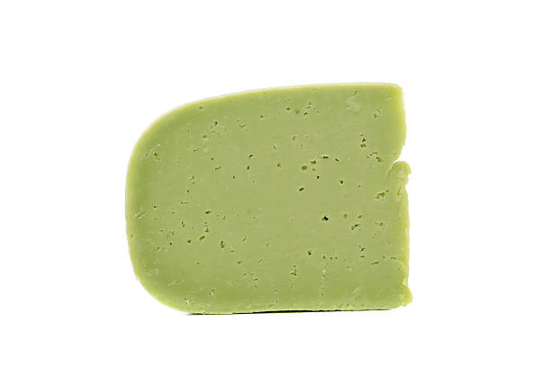istock Piece of cheese wasabi. 451614909