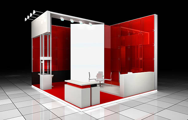 exhibition stand Abstrct modern exhibition booth design project booth design stock pictures, royalty-free photos & images