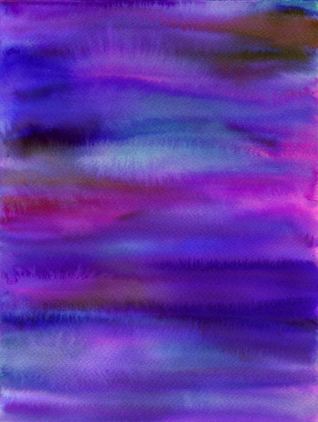 ilustraciones, imágenes clip art, dibujos animados e iconos de stock de azul fondo púrpura watercolour - watercolor painting backgrounds abstract textured effect