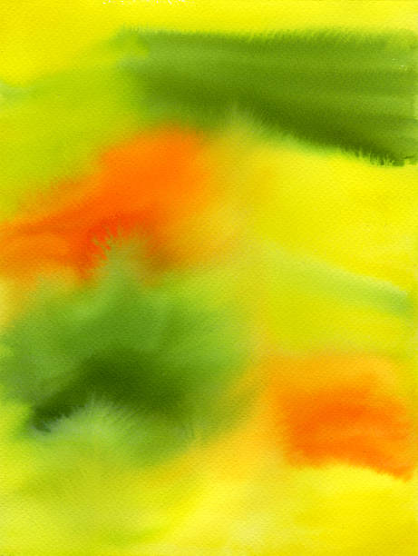 ilustraciones, imágenes clip art, dibujos animados e iconos de stock de watercolour fondo verde amarillo - backgrounds textured textured effect green background