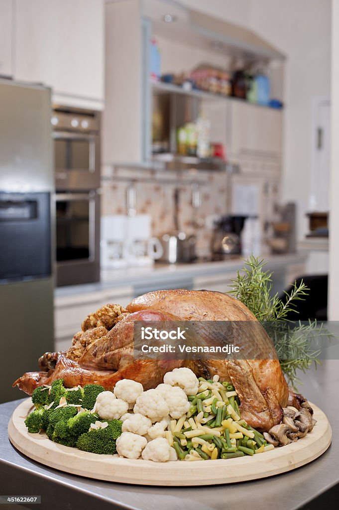Obiad z okazji Święta Dziękczynienia - Zbiór zdjęć royalty-free (Kuchnia)