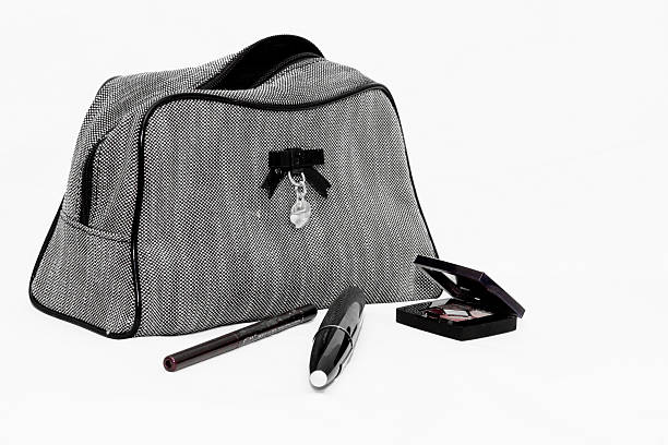 Purse on blue background, 3D rendering