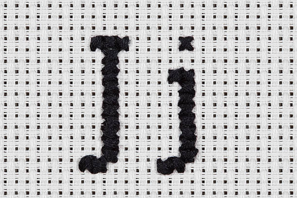 istock Cross-stitch - Alphabet and Icons: Jj 451633611