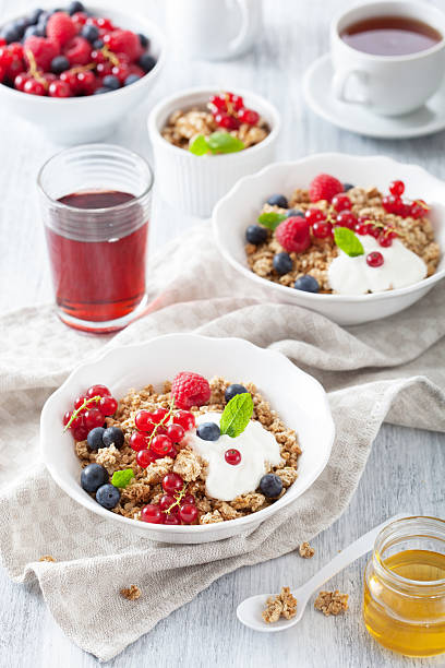 istock healthy breakfast with yogurt and granola 451633987