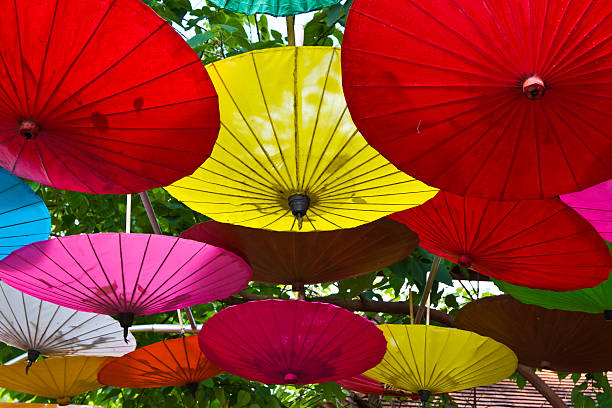 istock Umbrellas in Chiang Mai, Thailand. 451636549