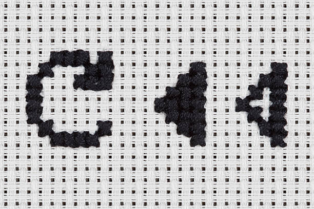 istock Cross-stitch - Alphabet and Icons: Refresh, Arrow 451636889
