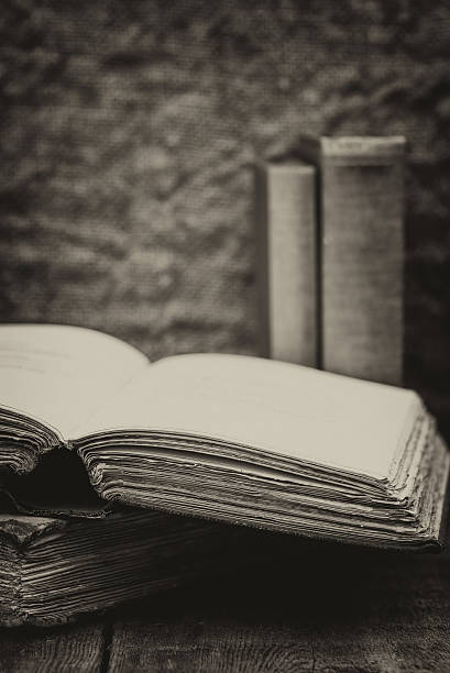 istock Retro setting and effect of antique vintage books 451637341