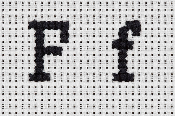 istock Cross-stitch - Alphabet and Icons: Ff 451637397