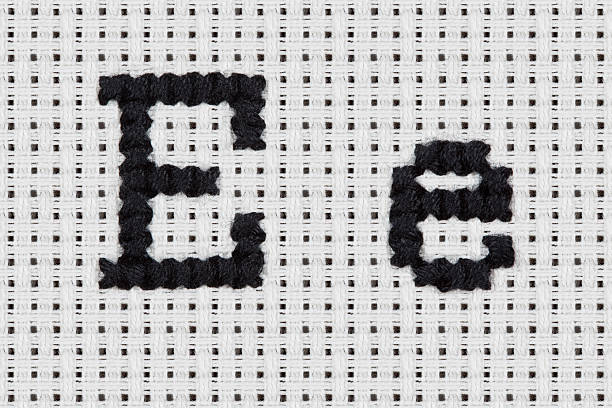 istock Cross-stitch - Alphabet and Icons: Ee 451637525