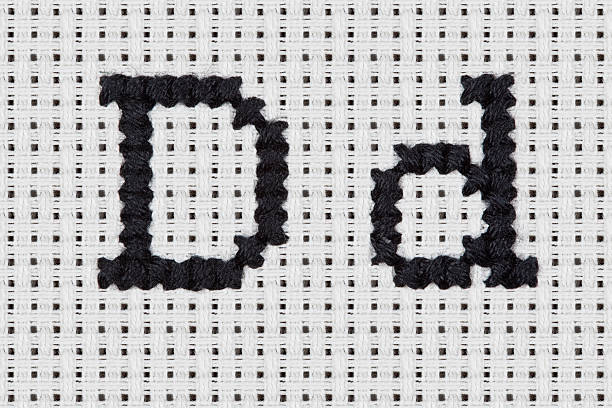 istock Cross-stitch - Alphabet and Icons: Dd 451637531