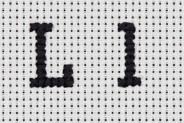 istock Cross-stitch - Alphabet and Icons: Ll 451642051