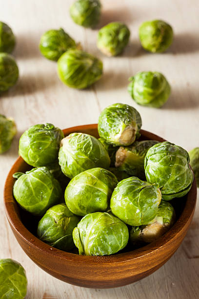 istock Organic Green Brussel Sprouts 451646375