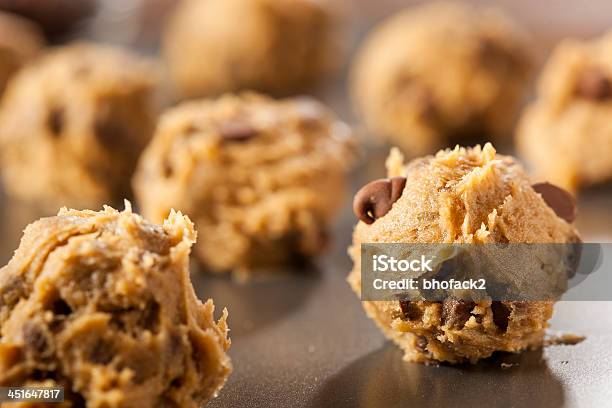 Homemade Chocolate Chip Cookie Dough Stock Photo - Download Image Now - Cookie, Dough, Chocolate Chip Cookie