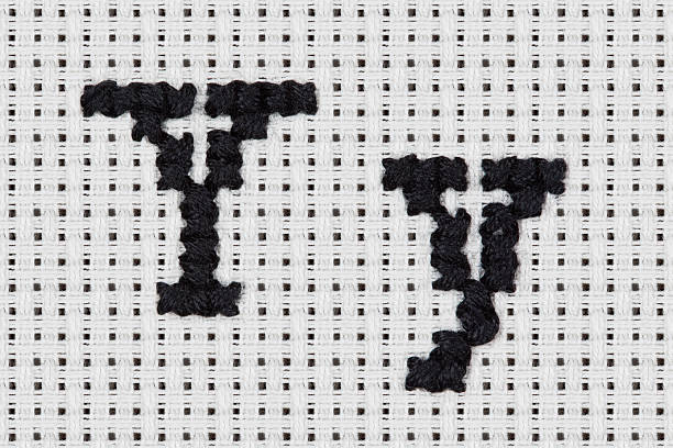 istock Cross-stitch - Alphabet and Icons: Yy 451654133
