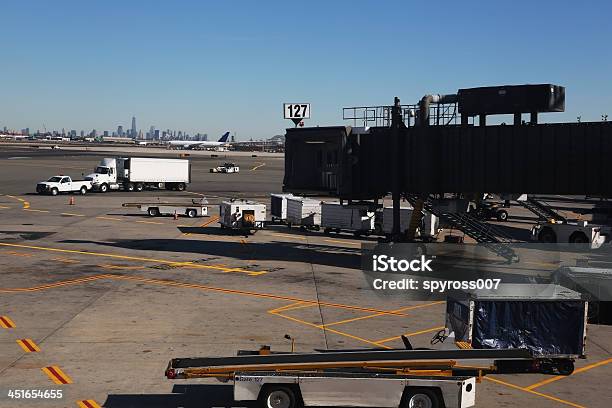 Newark Airport Runway Area Stock Photo - Download Image Now - Airplane, Airport, Airport Runway