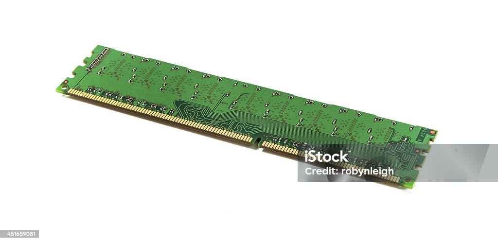Computer Memory Chip On A White Background Stock Photo - Download Image ...