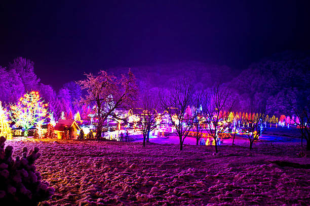 Christmas village in the forrest valley, Croatia