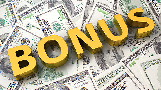istock Bonus on the dollar background 451664489