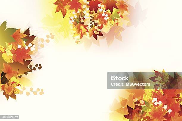 Jesień Tło - Stockowe grafiki wektorowe i więcej obrazów Dekoracja - Dekoracja, Element projektu, Farba