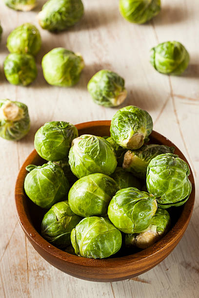 istock Organic Green Brussel Sprouts 451671361
