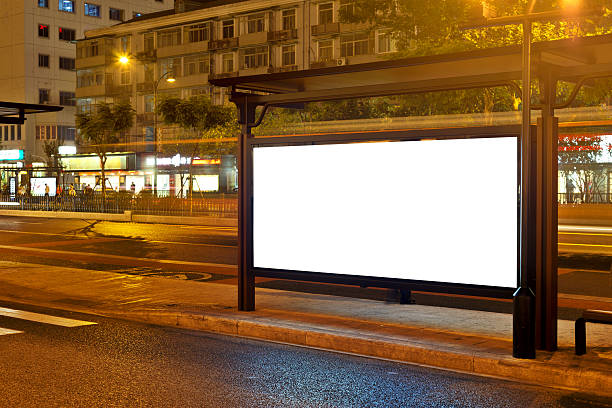 istock billboard in the station at night 451683315